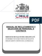 Manual de Reclutamiento y Selección de Personal A Contrata. Ministerio de Salud. Chile