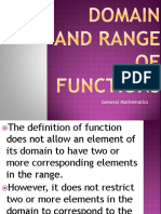 Day 2 - Domain and Range of Functions