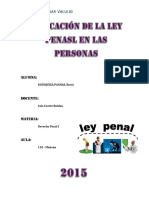 Aplicacion de La Ley Penal en Las Personas