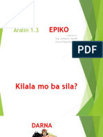 Aralin 1.3 Epiko 