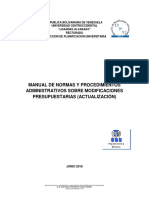 Manual de Modificaciones Presupuestarias