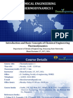 Introduction and Basic Concepts of Chemical Engineering Thermodynamics