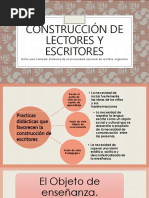 Construccion de Lectores Y Escritores