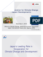 JICA’s Cooperation for Climate Change-Recent Developments