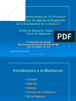 Ninos y Adolescentes en Los Procesos de Mediacion