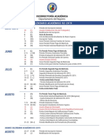 Calendario Acadmico R2 2019