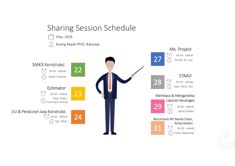 Sharing Session Schedule: Ms. Project | PDF