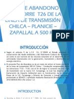 Plan de Abandono de La Torre T26 de La Línea de Transmisión Chilca - Planicie - Zapallal A 500 KV