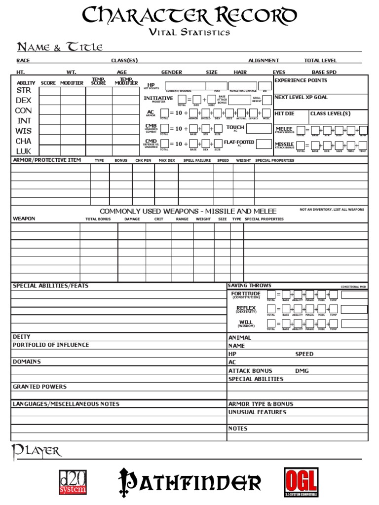 STR DEX CON INT WIS CHA LUK: Commonly Used Weapons - Missile and Melee ...