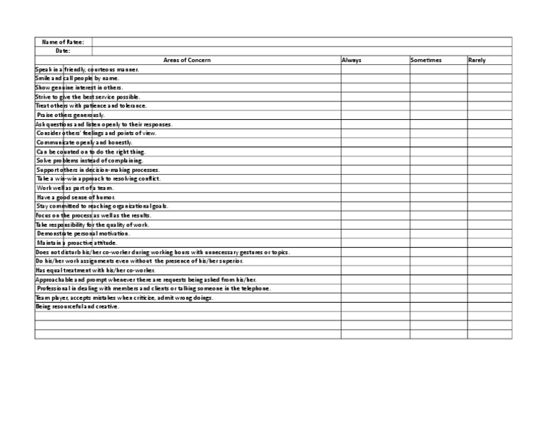 Attitude Evaluation | PDF