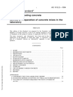 Australian Standard: Methods of Testing Concrete Method 2: Preparation of Concrete Mixes in The Laboratory