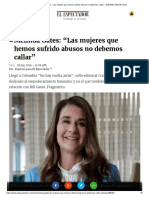 Melinda Gates "Las Mujeres Que Hemos Sufrido Abusos No Debemos Callar"