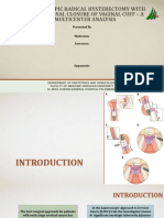 Laparoscopic Radical Hysterectomy With Transvaginal Closure of Vaginal Cuff - A Multicenter Analysis