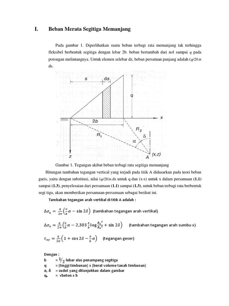 Distribusi Tegangan Dalam Tanah