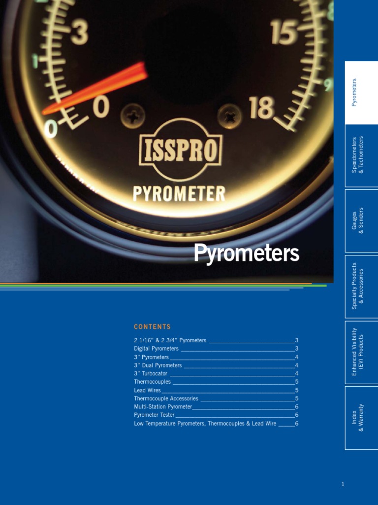 Pyrometer Brochure (Exh - Gas Gauege BM - Glory | PDF | Thermocouple ...