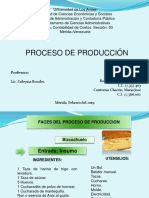 Proceso de Produccion de Un Buzcochuelo Casero