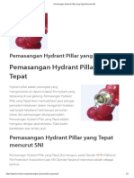 Pemasangan Hydrant Pillar Yang Tepat Menurut SNI