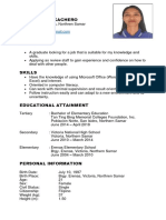 Jennefer M. Cachero Resume