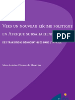 Vers Un Nouveau Régime Politique en Afrique Subsaharienne: Des Transitions Démocratiques Dans L'impasse