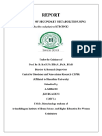 Production of Secondary Metabolites Using: Bacillus Endophyticus KTRCBNR2