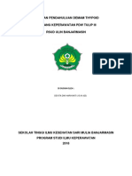 Laporan Pendahuluan Demam Thypoid Di Ruang Keperawatan PDW Tulip Iii Rsud Ulin Banjarmasin