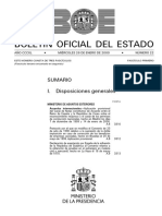 Boletín Oficial del Estado enero 2000