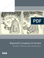 2013 22 Reported Corruption in Sweden