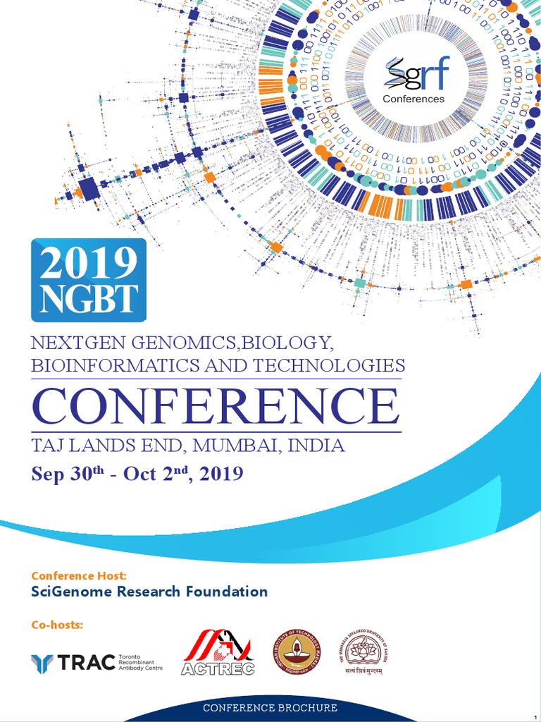 2019 NGBT Conference BrochureV1.6 PDF Genomics Mumbai