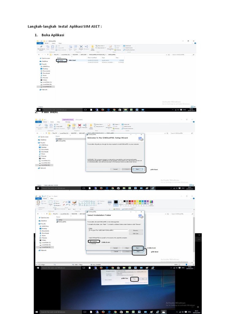 Panduan Instalasi Aplikasi SIM ASET PDF
