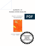 Elements of Power System Analysis 4th Ed. by William D. Stevenson, JR PDF