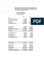 Spring Day Company Statement of Financial Position For 20x1 and 20x2