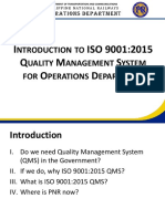 Introduction To QMS For Operations Personnel