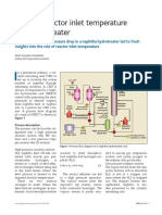 Effect of Reactor Inlet Temperature in A Hydrotreater