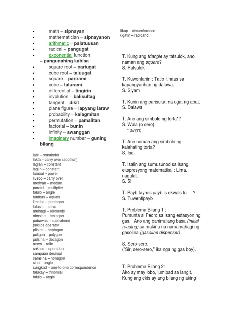 Math - Sipnayan | PDF