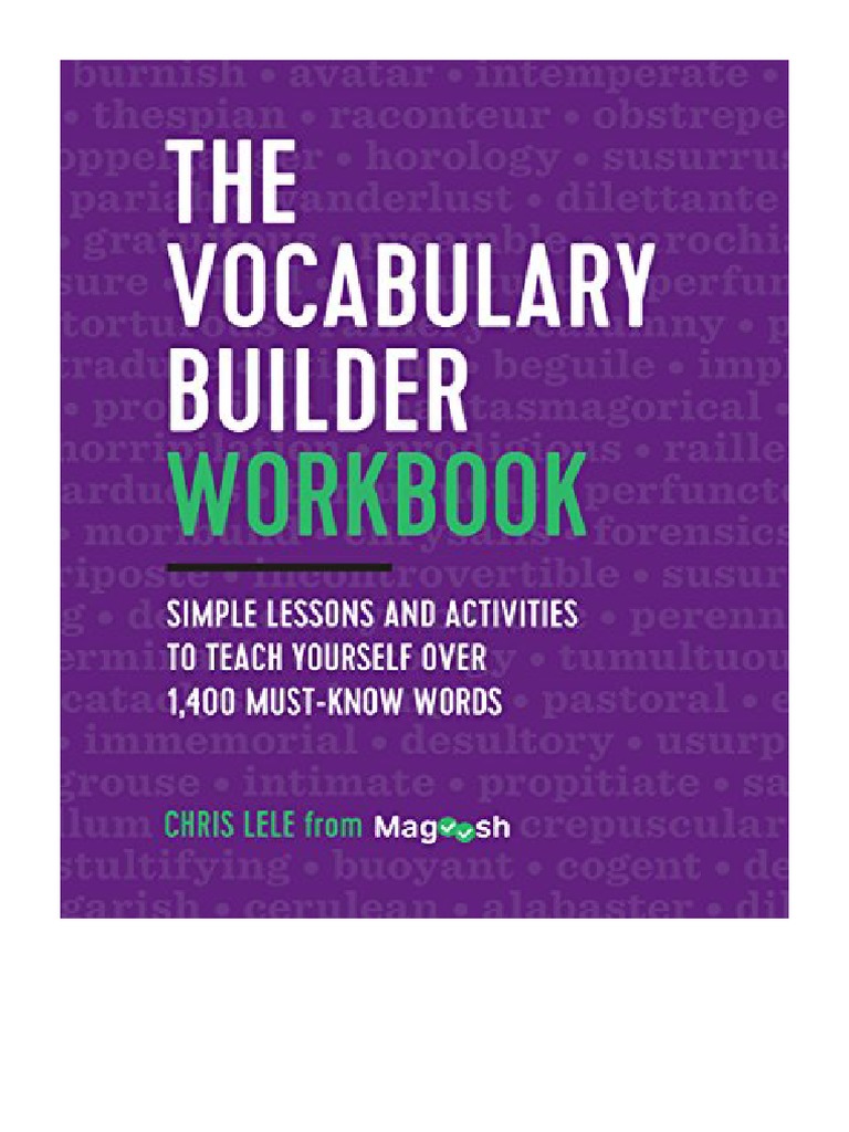 Vocabulary Builder Workbook PDF Download | PDF