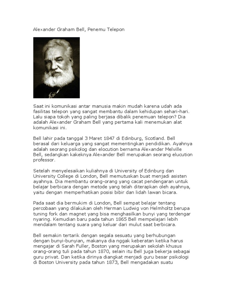 Alexander Graham Bell | Pdf