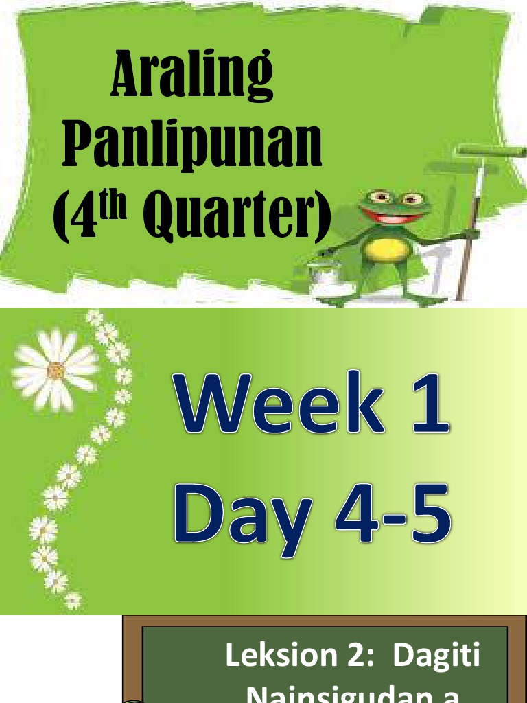 Week1Day45 ARALING PANLIPUNAN GRADE 3 PDF