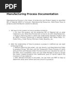 Manufacturing Process Documentation