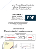 Impact Assessment of Climate Change Considering Uncertainties in Future Climate Projections-Impact on Paddy Rice Production in Asia_Masutomi