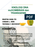 Teknologi Dna Rekombinan Dan Transgenik-1