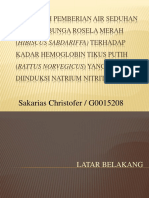 Pengaruh Pemberian Air Seduhan Kelopak Bunga Rosela Merah