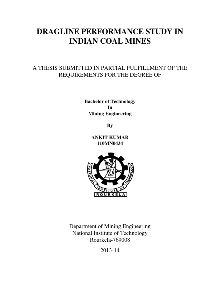 Grag Line Coal Mining Economic Geology