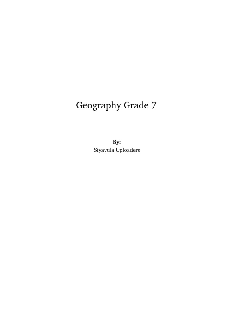 Geography Grade 7 1.1 | PDF | Tropical Cyclones | Drought