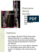 Dissociative Identity Disorder Psychology Paper
