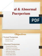 Normal & Abnormal Puerperium
