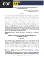 o Ensino de Historia e Cultura Africana e Afro-bra