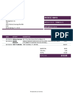 Action Appliance Service Invoice for Encompass Property Management