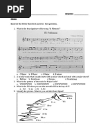 Music and Arts Grade 7 Post-Test