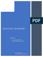 Trabajo Techo Tecnopor