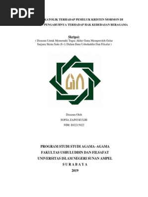Pandangan Katolik Tentang Gereja Mormon Pdf
